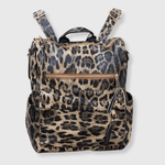 ILTEX Apparel Accessory Cheetah Brown Leather Backpack