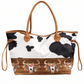 ILTEX Apparel Accessory Cow Hide Black White Bag