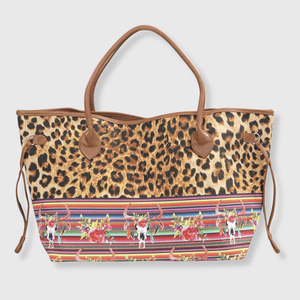 ILTEX Apparel Accessory Cow Serape Cheetah Bag