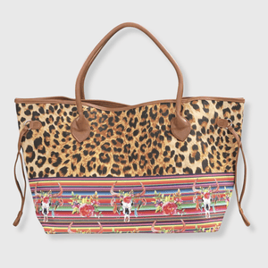 ILTEX Apparel Accessory Cow Serape Cheetah Bag