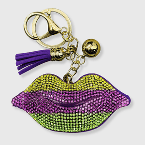 ILTEX Apparel Accessory KC1003 - Mardi Gras Lips Keychain