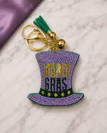 ILTEX Apparel Accessory KC1009 - Mardi Gras Top Hat Keychain