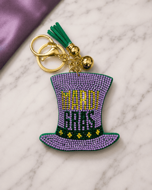 ILTEX Apparel Accessory KC1009 - Mardi Gras Top Hat Keychain
