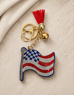 ILTEX Apparel Accessory Keychain - Fourth of July Flag