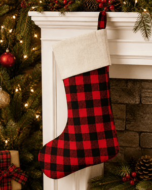 ILTEX Apparel Accessory Stocking - Red Plaid Full