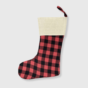 ILTEX Apparel Accessory Stocking - Red Plaid Full