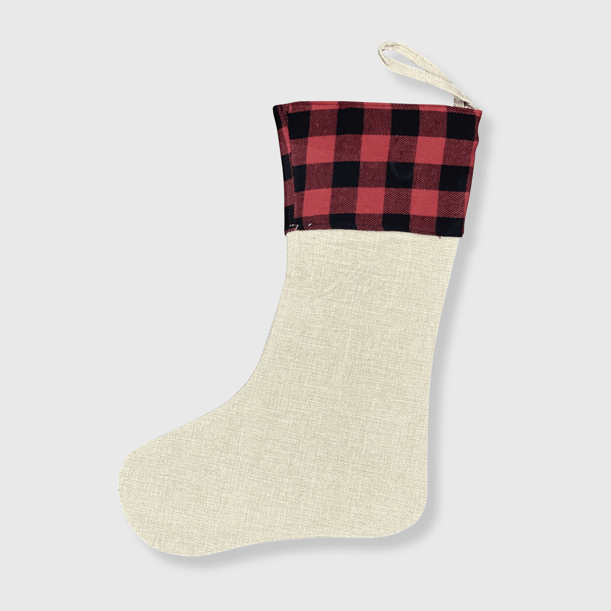 ILTEX Apparel Accessory Stocking - Red Plaid Half