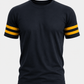 ILTEX Apparel Adult Clothing 2 Stripes Jersey T-Shirt - Black and Gold