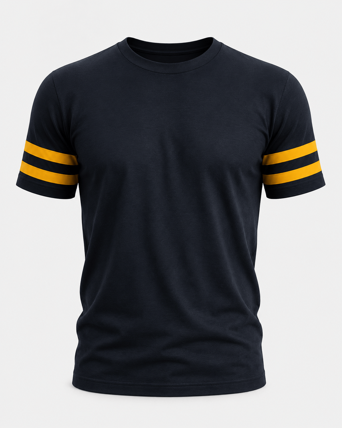 ILTEX Apparel Adult Clothing 2 Stripes Jersey T-Shirt - Black and Gold