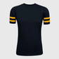 ILTEX Apparel Adult Clothing 2 Stripes Jersey T-Shirt - Black and Gold