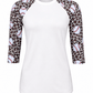 ILTEX Apparel Adult Clothing Baseball Cheetah White Polyester Top