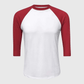 ILTEX Apparel Adult Clothing Baseball Polyester Raglan Tee - White Body