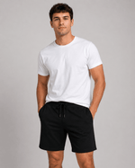 ILTEX Apparel Adult Clothing Black / Small Adult Basic Fleece Jogger Shorts