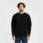 ILTEX Apparel Adult Clothing Black / Small Adult Comfort Plain Fleece Sweatshirt