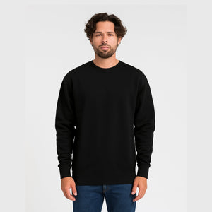 ILTEX Apparel Adult Clothing Black / Small Adult Comfort Plain Fleece Sweatshirt