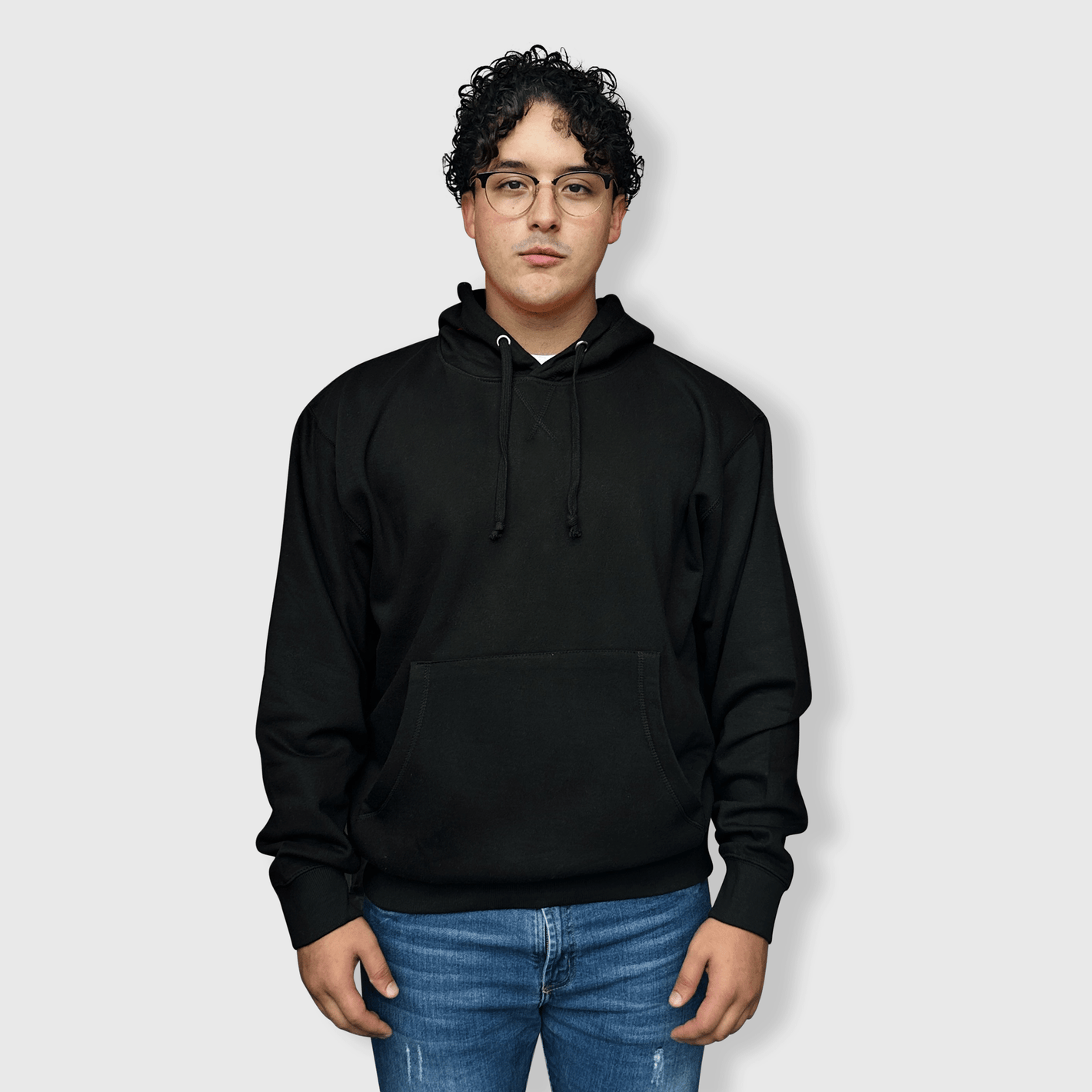 ILTEX Apparel Adult Clothing Black / Small Adult Comfort Plain Pullover Hoodie
