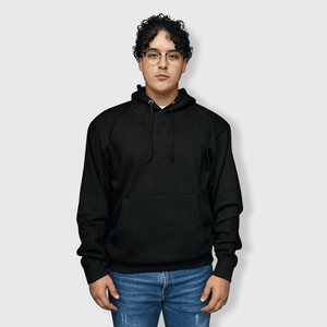 ILTEX Apparel Adult Clothing Black / Small Adult Comfort Plain Pullover Hoodie