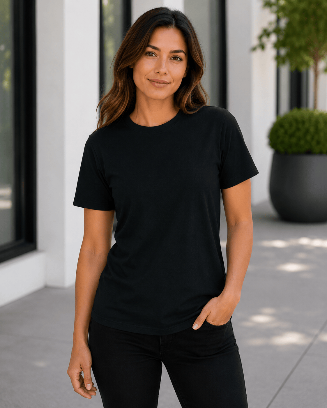 ILTEX Apparel Adult Clothing Black / Small Adult Cotton-Feel Polyester Tee