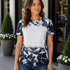 Cloud Distressed Blank Faux Bleached Top - Black