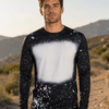 FAUX Bleached Long Sleeve Tee - Black