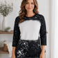 ILTEX Apparel Adult Clothing Black / Small FAUX Bleached Raglan Tee - Adult
