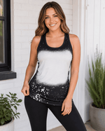 ILTEX Apparel Adult Clothing Black / Small Faux Bleached Tank Top - Adult