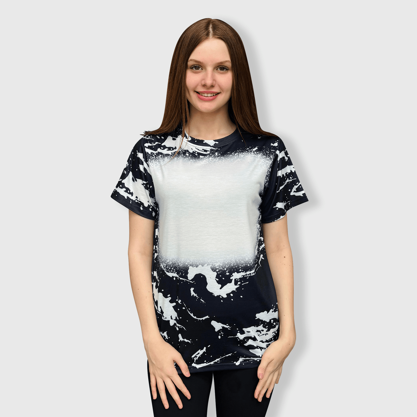 ILTEX Apparel Adult Clothing Black / Small Scrunched Faux Bleached Tees