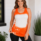 ILTEX Apparel Adult Clothing Bright Orange / Small Faux Bleached Tank Top - Adult