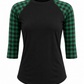 ILTEX Apparel Adult Clothing Buffalo Plaid Black Green Top Adult