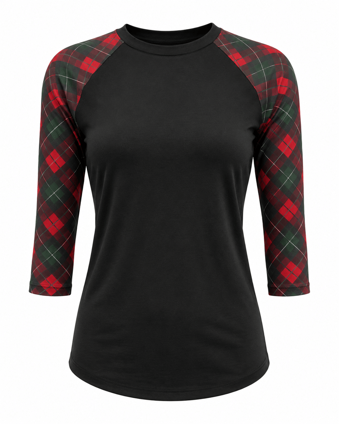 ILTEX Apparel Adult Clothing Buffalo Plaid Black Red/Green Top Adult