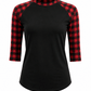 ILTEX Apparel Adult Clothing Buffalo Plaid Black Red Top Adult
