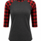 ILTEX Apparel Adult Clothing Buffalo Plaid Charcoal Red Adult
