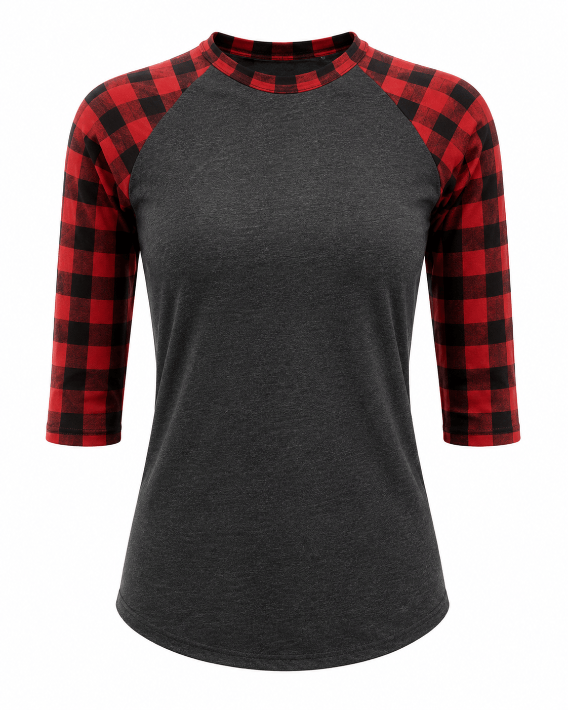 ILTEX Apparel Adult Clothing Buffalo Plaid Charcoal Red Adult