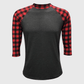 ILTEX Apparel Adult Clothing Buffalo Plaid Charcoal Red Adult