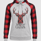 ILTEX Apparel Adult Clothing Buffalo Plaid 'Merry Christmas' Raglan Hoodie
