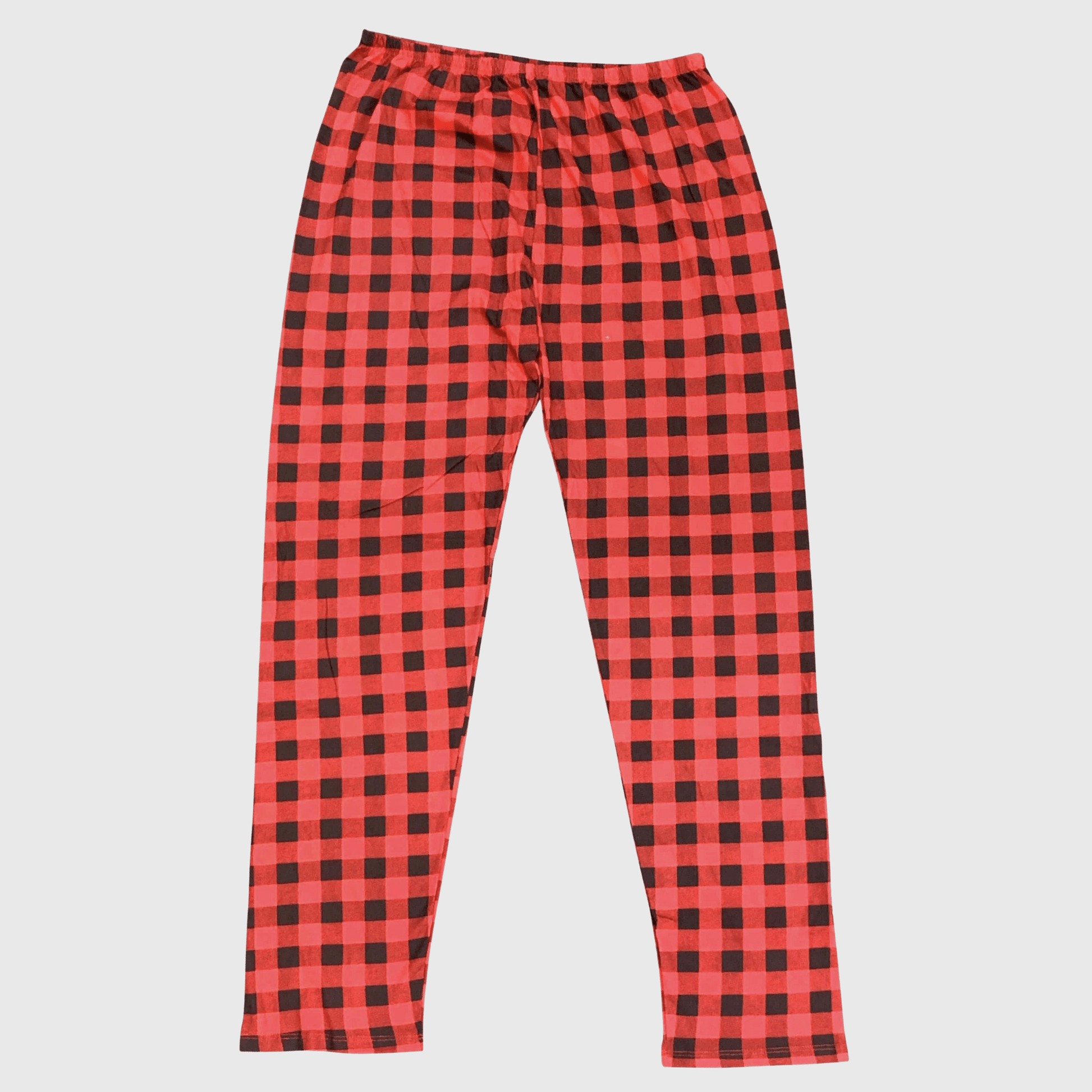 ILTEX Apparel Adult Clothing Buffalo Plaid Red Pajama Bottom Adult