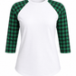 ILTEX Apparel Adult Clothing Buffalo Plaid White Green Top Adult