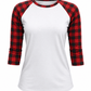 ILTEX Apparel Adult Clothing Buffalo Plaid White Red Top Adult