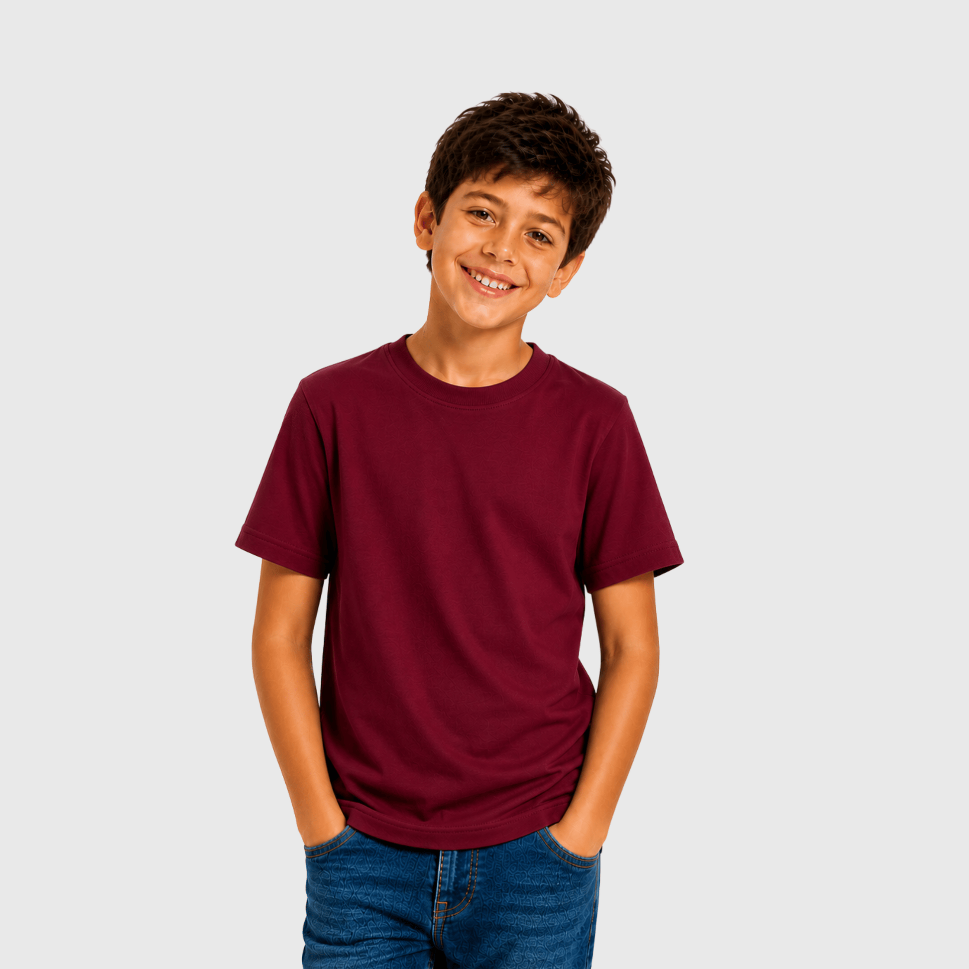 ILTEX Apparel Adult Clothing Burgundy / Y-XSmall 100% Cotton Unisex Short Sleeve Tees (YOUTH)