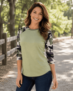 ILTEX Apparel Adult Clothing Camouflage Green Polyester Top