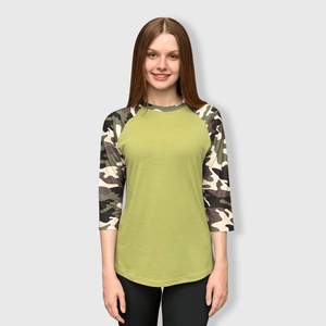 ILTEX Apparel Adult Clothing Camouflage Green Polyester Top