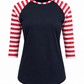 ILTEX Apparel Adult Clothing Candy Cane Black Red Stripes Polyester Top