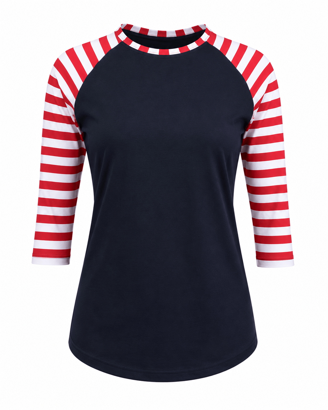 ILTEX Apparel Adult Clothing Candy Cane Black Red Stripes Polyester Top