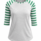 ILTEX Apparel Adult Clothing Candy Cane Gray Green Stripes Top