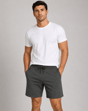 ILTEX Apparel Adult Clothing Charcoal / Medium Adult Basic Fleece Jogger Shorts