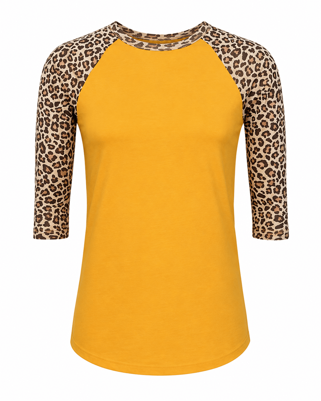 ILTEX Apparel Adult Clothing Cheetah Animal Print Gold Top