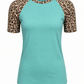 ILTEX Apparel Adult Clothing Cheetah Animal Print Short Sleeve Tiffany Top