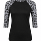 ILTEX Apparel Adult Clothing Cheetah Black Gray Polyester Top