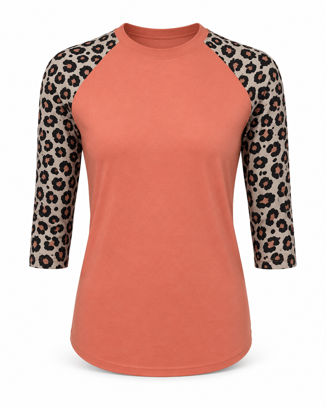 ILTEX Apparel Adult Clothing Cheetah Coral Polyester Top
