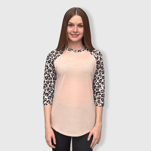 ILTEX Apparel Adult Clothing Cheetah Cream Polyester Top